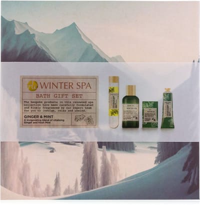 Accentra - winter spa - badset - douche - gember - munt - cadeauset