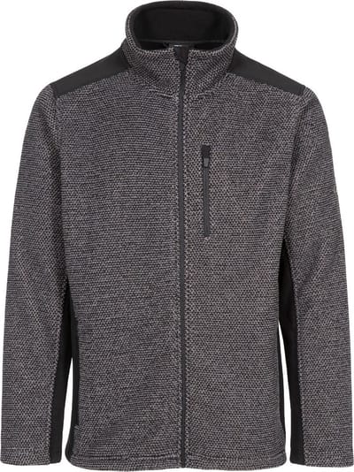 Trespass fleecejas/fleecepullover Faratino - Herenfleece At300 donkergrijs gestreept