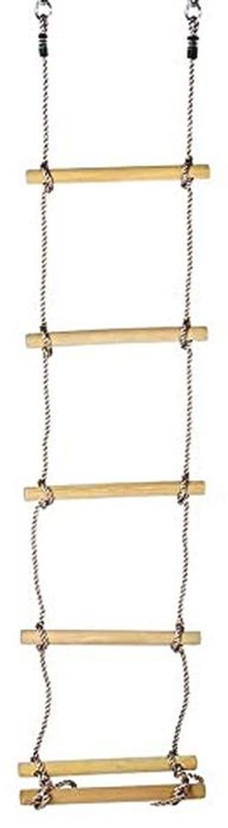 Gebreide ladder met 6 houten sporten, lengte 230 cm