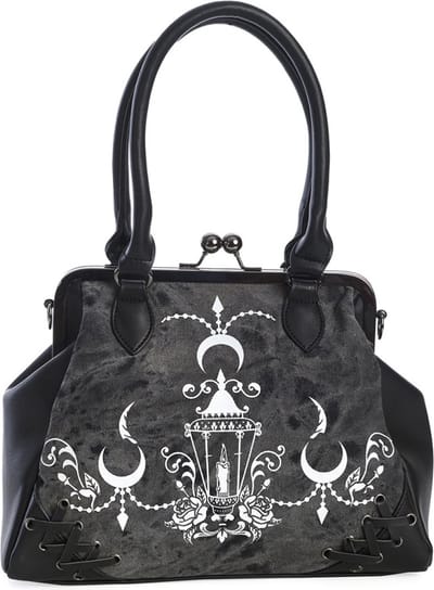 Banned - Chadelier handtas met Lantaarn en Korset snoer - (bxhxd) ca. 31cm x 24cm x 12,5cm