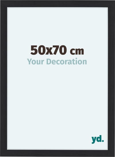 Your Decoration - Fotolijst 50x70 cm - MDF - Zwart Houtnerf - Como