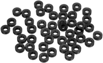 Set van 60 Zwarte Rubberafdichtingen M6 - 6 mm Binnen, 13 mm Buiten, 4.5 mm Dikte - Ideaal voor Douche Slangen, Schroeven en Tuinslangen