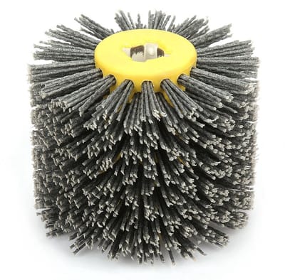 Dailygoods - Polijstborstel - Abrasieve nylon - 5 inch formaat - 80 grit korrel - Houtbewerking - Ideaal voor hout - Geschikt voor diverse houtsoorten