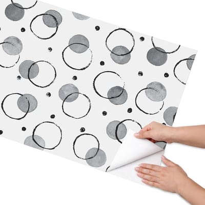 Coloray Meubel Wrap Folie - Wit Meubelfolie - 65x130 cm - Wrapfolie Keuken Creatieve kringen - Decoratiefolie - Minimalist Meubelfolie - Meubel Wrap Folie - Woonkamer decoratie - Achtergronden en patronen