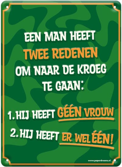 Metal signs - Twee redenen