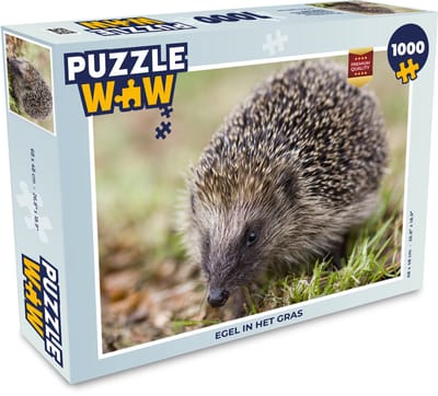 Puzzel Egel in het gras - Legpuzzel - Puzzel 1000 stukjes volwassenen