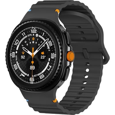 Kalebol Samsung Galaxy Watch8 (Classic) Siliconen Horlogebandje Zwart