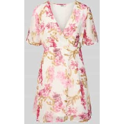 mini-jurk van crêpe-chiffon model 'STAR-SUA'