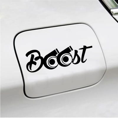 Bumpersticker - Boost - 6,3 X 19 - Zwart