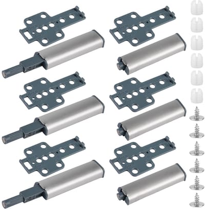 Unyqoos® Set van 6 drukopeners voor kasten en lades met softclose functie