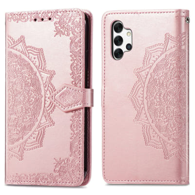 imoshion Hoesje - Geschikt voor Samsung Galaxy A32 (5G) - Mandala Bookcase - Rosé Goud