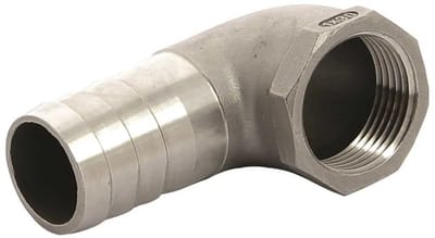 Vetus Slangconnector 90º Goud 38 mm