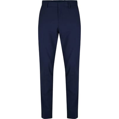 Boss Heren Gestreepte Slim Fit Chino's (Marineblauw)