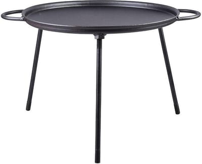 Esschert Design - Pizza bakplaat van gietijzer - Heat - Staal - Zwart
