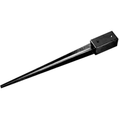 Giardino Paalpunt Verzinkt 71x71x750x150mm Zwart
