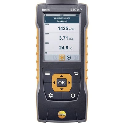 testo 440 dP Gasdrukmeter Luchtdruk, Verlichtingssterkte, Koolstofdioxide, Temperatuur, Windkracht -150 - +150 hPa