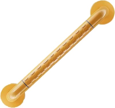 Badkamergreep - Veiligheidsgreep douche - Veilig douchen - Lichtgevende ringen - 30 cm - Geel
