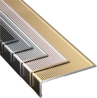 Trapneusprofiel - Hoekprofiel - Trapranden Beschermen - Verdikt Aluminium - 60x40mm - Zwart