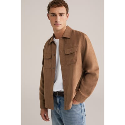 WE Fashion Overshirt Light Brown Taglia: L | Camicie Casual Outlet | Uomo | Marrone