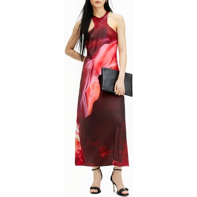 AllSaints Betina Arches Dress Canyon Purple Größe: 10 | Maxikleider Outlet | Damen | Violett