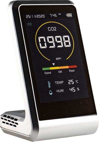 CO2 Meter Binnen - Hygrometer - CO2 Meter Horeca - CO2 Melder - Luchtkwaliteitsmeters Monitor - Temperatuurmeter - Fijnstofmeter