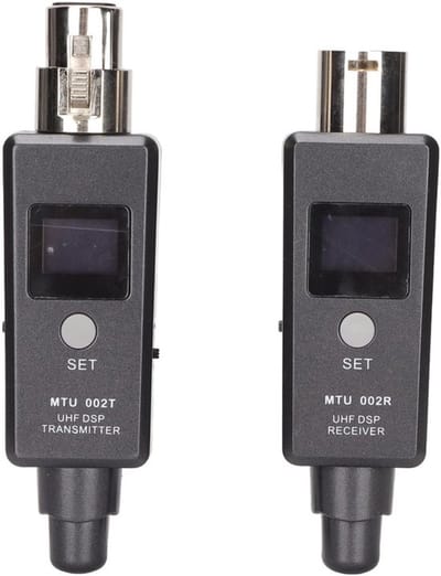 Allecto - Draadloze Microfoonadapter - XLR-zender Ontvanger