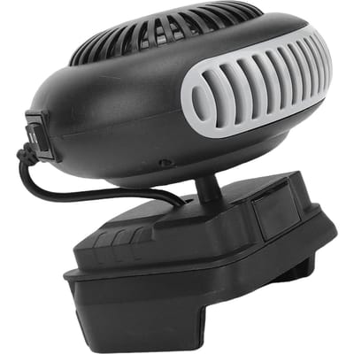 Chauffage d'appoint sans fil 170W 2 vitesses Chauffage rapide Désembuage Dégivrage Chauffage soufflant à piles pour Maison Voiture Chantier gray