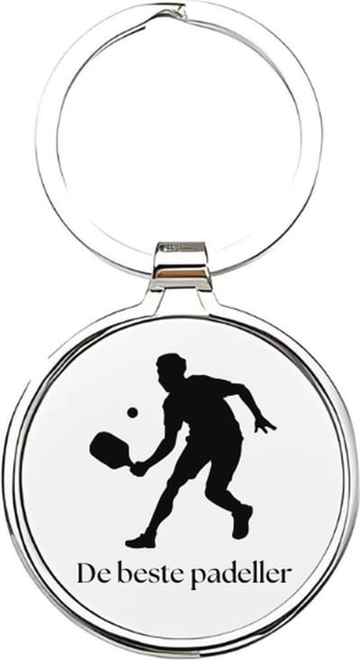 Akyol - de beste padeller Sleutelhanger - Tennis - padellers - padellen - padeller - paddle - squash - squashen - squasher - tennissen - padelster - 4 x 7,5 CM