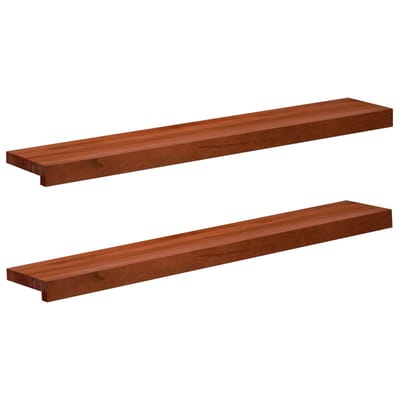 vidaXL - Raamprofielen - 2 - st - Bruin - 90 - x - 15 - x - 2 - cm - Massief - beukenhout