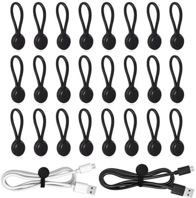 Allecto - Magnetische Kabelbinders - Herbruikbare Silicone