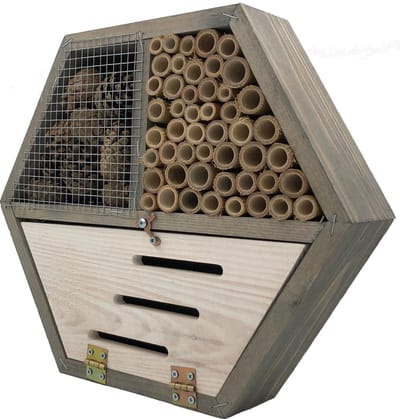 GARDEN SPIRIT Vlinderhotel Insectenhotel 9 x 30 x 27 cm. - Bijenhotel