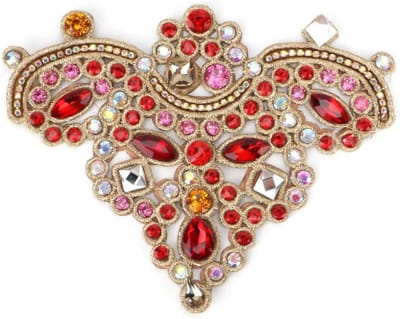Set van 2 Crystal Appliques met Faux Parels voor Schoenen, Tassen, Hoeden en Kledingaccessoires