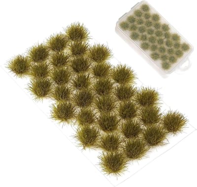 Diverse Static Grass Blokken voor Modelbouw, DIY Miniatuurlandschappen en Spoorwegdecoratie - 32 Stuks Herfstgras