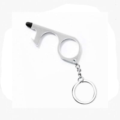 Contactloze Deuropener Sleutelhanger - Veilig Aanraakinstrument voor ATM, Lift en Deuren - Ideaal voor Buitengebruik
