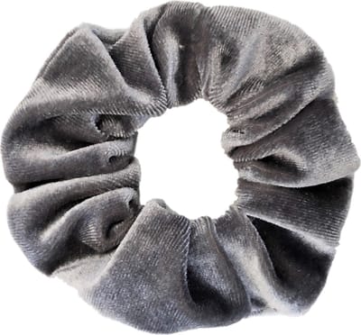 Kraagjeskopen.nl Scrunchie Velvet grijs Haarelastiek Haaraccessoire - 1 stuk