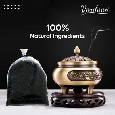Zwarte Wierook Korrels -  Klassieke Liturgische Wierook Korrels - Hoogwaardige Wierook Korrels - Vardaan Wierook Korrels - 100 gram