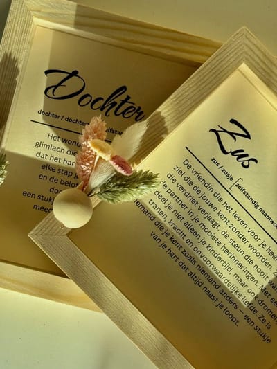 ECHO - DOCHTER Diploma - cadeau voor dochter - handgemaakt