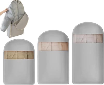Kledingbeschermers - Opbergzakken - Kleding opbergen - Waterdicht en stofvrij - 30x25x8cm - Transparant