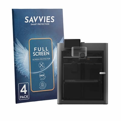 Savvies - Screenprotector voor Bambu Lab X2D - Folie Beschermfolie transparant volledig dekking 4 Stuks