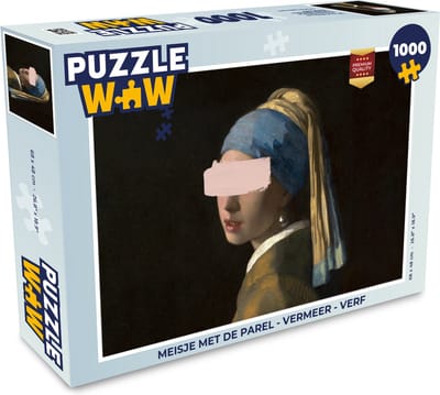 Puzzel Meisje met de parel - Vermeer - Verf - Legpuzzel - Puzzel 1000 stukjes volwassenen