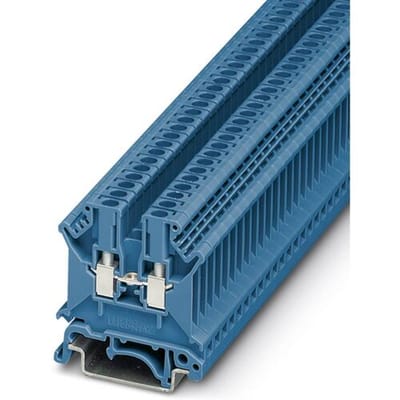 Phoenix Contact UK 3 N BU 3001514 Doorgangsserieklem Aantal polen: 2 0.2 mm² 2.5 mm² Blauw 50 stuk(s)