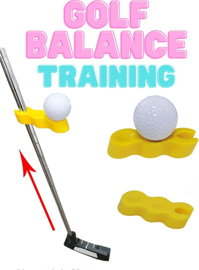 Golf Putting Balance Training - Golftrainingsmaterialen - Golfaccesoires - Putten - Trainer voor te putten - Oefenen putten - Indoor trainen - Golf training
