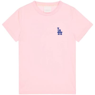 Collaboration MLB × Disney Los Angeles Dodgers T-shirt Basique à Manches Courtes Unisexe Rose 31TSK1031-07P S white