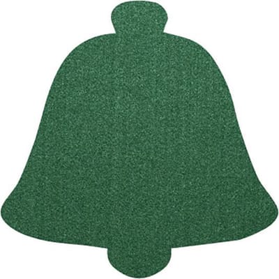 Kerstbel vilt onderzetters - Donkergroen - 6 stuks - ø 10 cm - Kerst onderzetter - Tafeldecoratie - Glas onderzetter - Cadeau - Woondecoratie - Tafelbescherming - Onderzetters voor glazen - Kerst tafelen - Woonaccessoires - Tafelaccessoires