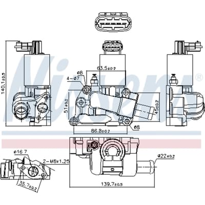 EGR-klep NISSENS 98227