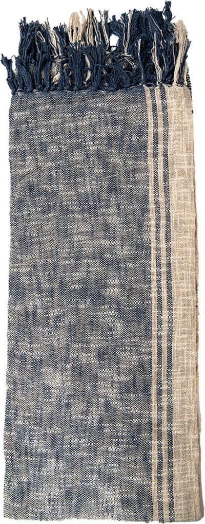 Clayre & Eef Plaid 125x150 cm Blauw Bruin Katoen