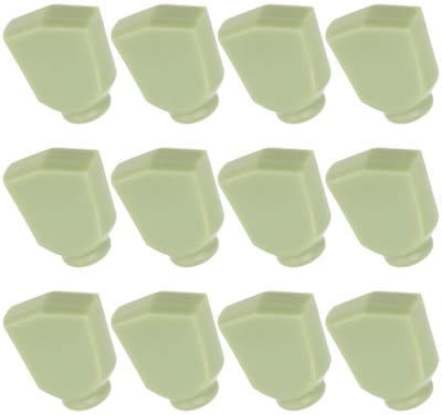 Dailygoods- Tuning Knoppen 12 Stuks - Kunststof - 22,2x17,8x2,7mm - Slijtvast - Geschikt voor Akoestische Gitaren - Eenvoudige Installatie - Stemknoppen