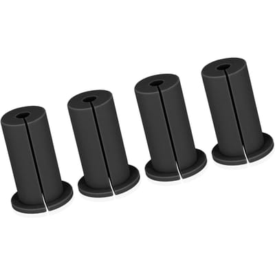 4 STUKS Ethernet Kabeldoorvoer 1 Inch Rubber Kabel Muur Doorvoer Doorvoer voor Thuis en Buiten zwart