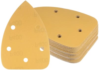 Dailygoods - Schuurpapier voor details muis schuurmachine - 24 stuks - Geschikt voor polijsten van houten meubels - Korrel 400 - Diverse korrelgrootte...