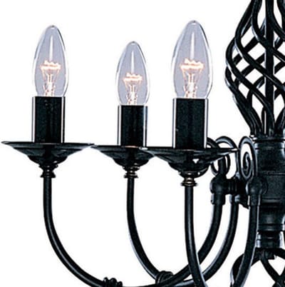 Searchlight ZANZIBAR Kroonluchter 6 Lichts Metaal